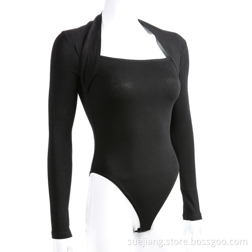 High Quality Lady Fold Shoulders Skinny Top